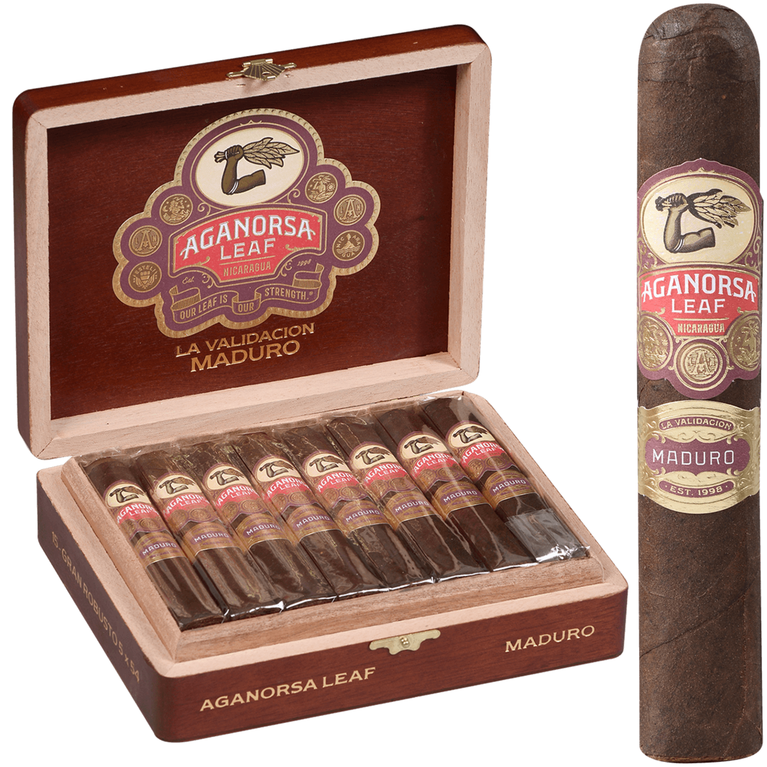 VALIDACION MADURO GRAN ROBUSTO 5 X 54 CAJA DE 15